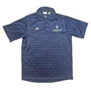Sonoma State Basketball Adidas Primegreen Blue Short Sleeve Polo Shirt Small